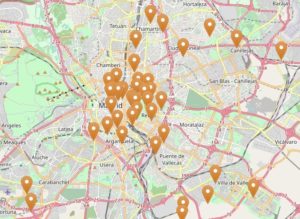 Puntos re recarga en Madrid